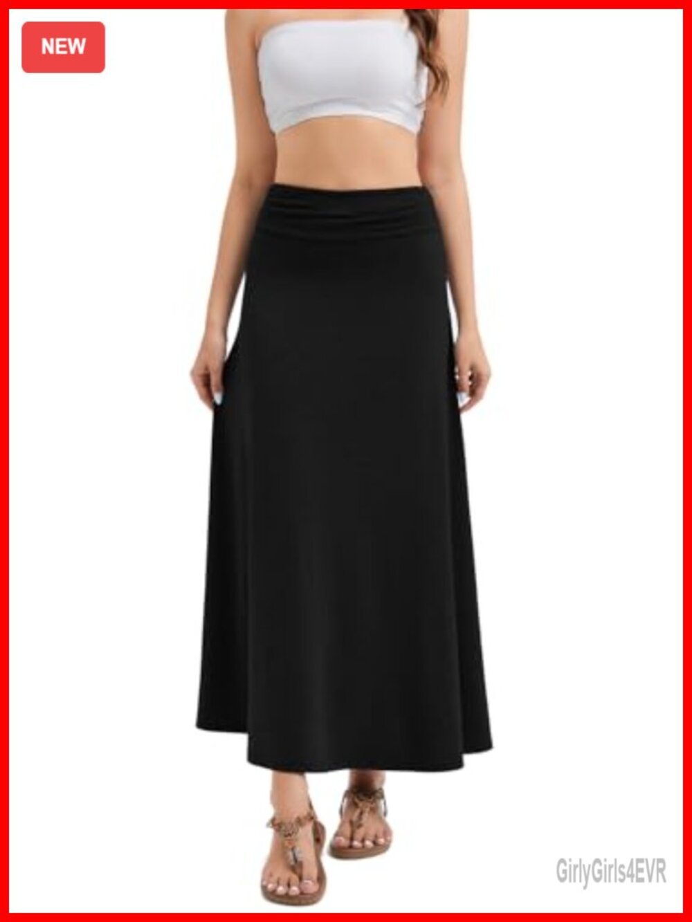 Convertible Maxi Skirt 2-in-1 Tube Dress Rayon A-Line